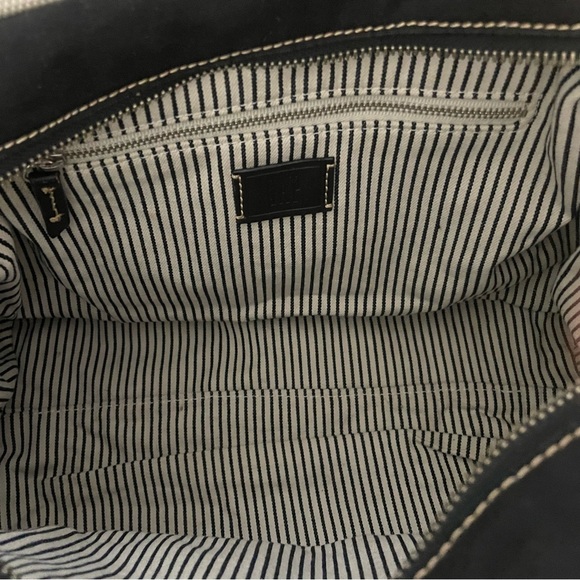 Gap Black and Beige Canvas Tote Bag - Picture 2 of 3